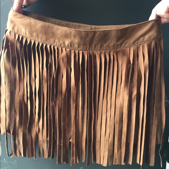 DKNY vintage fringe mini skirt - Picture 7 of 8